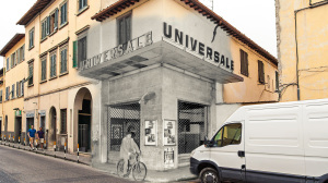 Cinema universale di firenze nel quartiere del centro storico San frediano